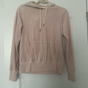 L.O.G.G. by H&M Blush Velour Hoodie – Super Soft Kangaroo Pocket Pullover Size S